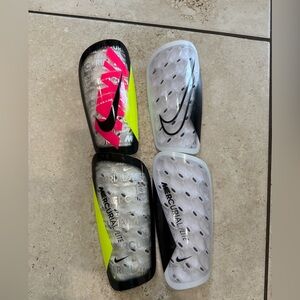 Nike Mercurial Lite Shin Guards - Neon Yellow, Hot Pink & Black (unisex)